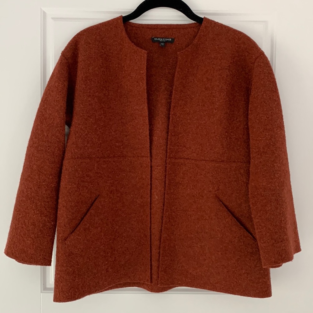 Eileen fisher alpaca wool jacket